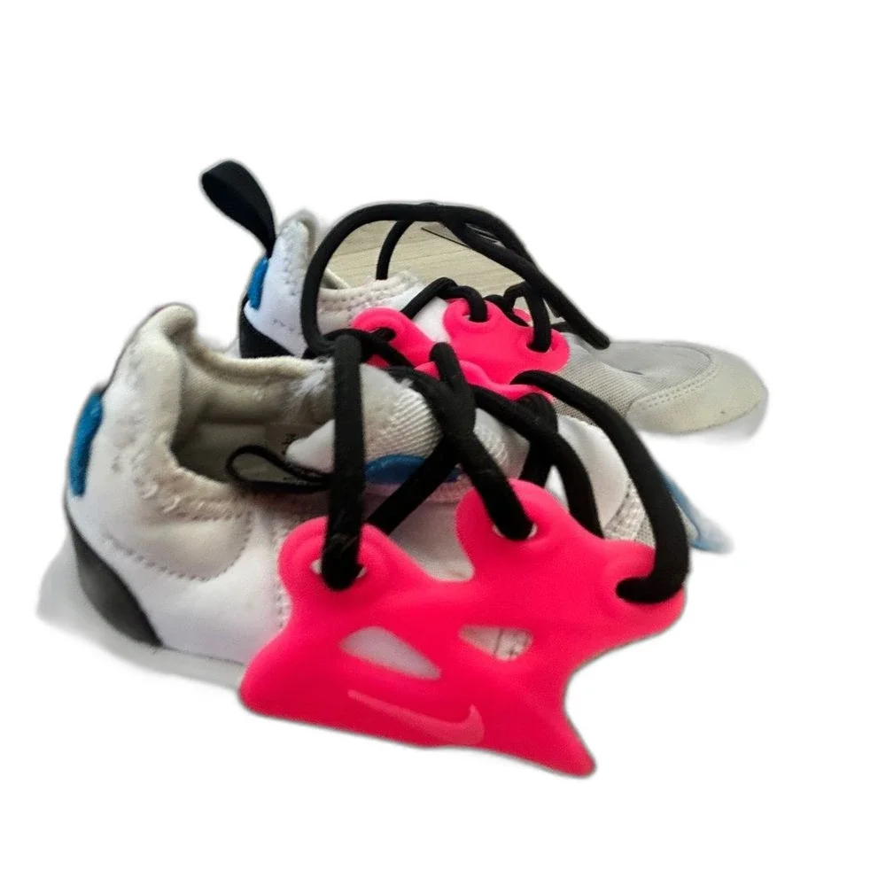 Nike React Presto GS 7 Toddler White Hyper Pink Blue Sneakers Shoes Kids Girls